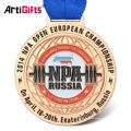 Artigifts make your own custom badminton gold medalist medal perfect for sports